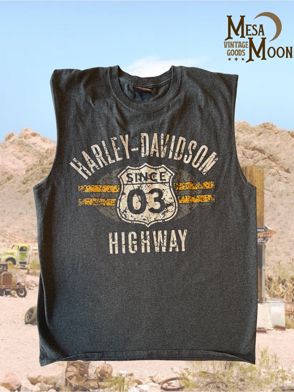 Vintage Harley-Davidson Cancun Sleeveless Highway Tee